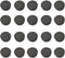 20PCS Round Plastic End Caps 14mm Round Tube Plug Black Insert Plugs