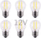 Low Voltage Mini Globe LED Bulb, AC 12V / DC 12V Input, 2W 200Lm, Dimmable, E26 Base, 6-Pack