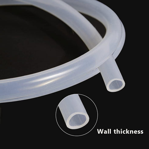 5/16" 1/2" 26.25ft Feelers ID x OD Silicone Tubing Food Grade Pure Silicon Tube High Temp Home Brewing Winemaking