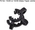 uxcell Lab Joint Clip Plastic Clamp Mounting Clips for 14/20 or 14/35 Glass Taper Joints Laboratory Connector Black 5Pcs