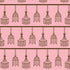 3dRose 8 Inch Pink and Brown Chandeliers Glamour Chic Art Ceramic Tile