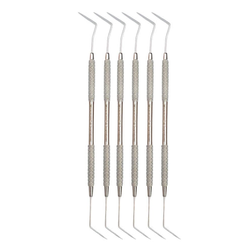 QUANTAFIT EXPORTS 6-Piece Dental Diagnostic Probe and Endo Explorer DG 16 Double-Ended Instrument Set