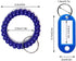 SENHAI 12 pcs Wristband Keychains & 6 pcs Key Tags, Plastic Coil Stretch Elastic Spring Bracelet Key Ring