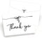 MATJOE 72Pack Black Bow Thank You Card Set Includes 72Cards, Black Bow