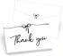 MATJOE 72Pack Black Bow Thank You Card Set Includes 72Cards, Black Bow