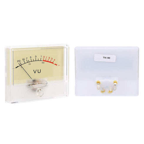 T-90 VU Meter Header DB Test Meter Amplifier Level with Light Bulb for Recording Studio Car Audio