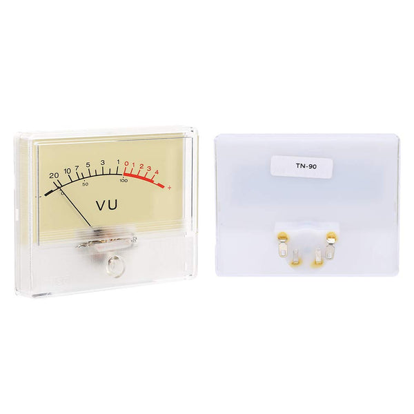 T-90 VU Meter Header DB Test Meter Amplifier Level with Light Bulb for Recording Studio Car Audio