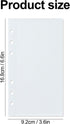Koqye A6/A7 Cash Envelope, Loose Leaf Binder Dividers with Pockets for Budgeting Cash & Expense Envelopes (A6 Clear)