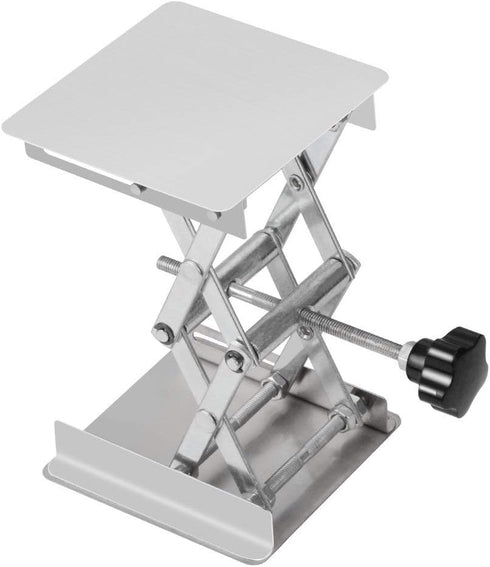 Stonylab 4"x4" Lab Scissors Jack, 100 x 100mm Stainless Steel Laboratory Support Lift Stand