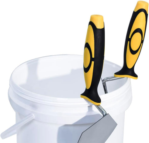 DIXIANG Set 6" Concrete Masonry Tools Stainless Steel Pointing and Gauging Brick Laying Trowel Stucco Cement Flooring