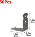 1.6" 0.7" Bronze,Set 50 Geesatis X Right Angle Decorative Corner Protector Box Edge Cover Bracket, with Mounting