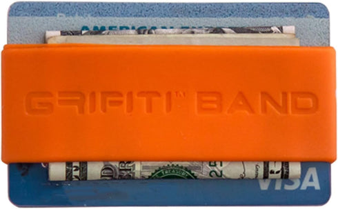 GRIFITI Band Joes Landscape Front Wide Pocket Wallet - Slim Colorful Rubber Silicone Grip Card Holder