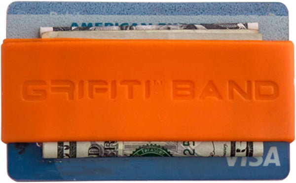 GRIFITI Band Joes Landscape Front Wide Pocket Wallet - Slim Colorful Rubber Silicone Grip Card Holder