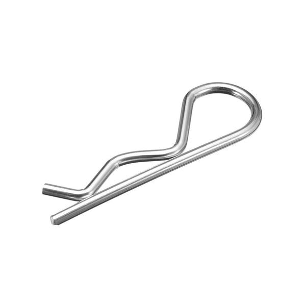 uxcell 20pcs Clip Pins 3.5mm Wire Carbon Steel 75mm Length R Shaped Spring Cotter Fastener Hardware Silver Tone