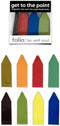 Get to the Point Magnetic Bookmarks, Earthtone Color Line Markers (1 Box of 20)