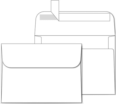 Ohuhu A7 Printable White Envelopes 250 Pack, Quick Self Seal for 5x7 Cards, Perfect for Christmas, Weddings,