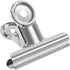 Coideal Large Bulldog Binder Paper Clips, 12 Pack, Big Metal Bull Clips, Silver Hinge Clip Clamps for Files