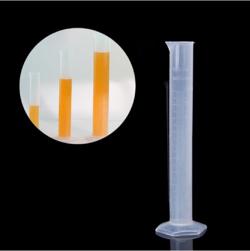 RDTGHY 1PC 100ml Plastic Graduated Cylinder with Base Hydrometer Test Tube for Homebrew Beer Wine Making Lab Measuring