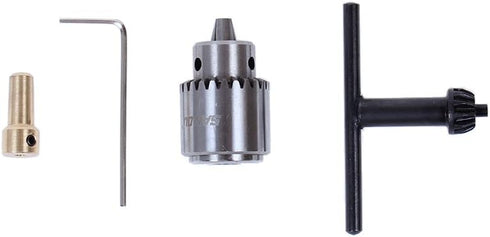 AUTOTOOLHOME Mini DC 12V Electric Hand Drill Motor & Twist Drills Set 1/88-1/6 inch JT0 Chuck Jewelry Craft Kit