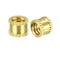 uxcell Knurled Insert Nuts - 25Pcs 1/4-20 Female Thread Brass Threaded Insert for 3D Printer Applications