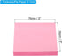 PATIKIL 3 x 3 Inch Sticky Notes, 6 Pack Self-Stick Note Pads Bright Color 100 Sheets/Pad Adhesive Memo Post for Home Office Business, Light Pink