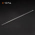 MECCANIXITY 3.3 Borosilicate Glass Stir Rod, 11.81" Length, 8mm Dia, Mixing Tools for Lab Kitchen Science, Pack of 10