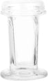 Gatuida 1pc Glass Staining Jar with Lid, 5-Slide Canister for Microscope Slides, Clear Container for Staining