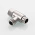 Add On Tee Fitting, Stainless Steel Toilet Water Supply Line Splitter, 3/8" x 3/8" x 3/8"