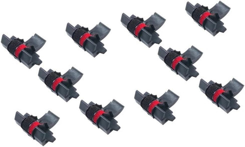 NIUXFMGLJP 10pcs IR-40T Compatible Calculator Printer Ribbons Ink Roller Black and Red Fit