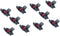 NIUXFMGLJP 10pcs IR-40T Compatible Calculator Printer Ribbons Ink Roller Black and Red Fit