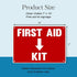 2 Pack First Aid Safety Sign - Clear Visible 7" x 10", Easy to Install, Durable Water Resistant for Indoor and Outdoor