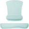 MOSISO Ergonomic Wrist Rest Support Set for Mouse Pad & Keyboard, Mint Green, Non-Slip Base, Pain Relief Cushion with