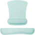 MOSISO Ergonomic Wrist Rest Support Set for Mouse Pad & Keyboard, Mint Green, Non-Slip Base, Pain Relief Cushion with