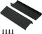 10 Pack Black Finger Pulls for Cabinets, 76mm/3inch Hole Centers, Modern Edge Pulls for Kitchen Hardware
