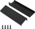 10 Pack Black Finger Pulls for Cabinets, 76mm/3inch Hole Centers, Modern Edge Pulls for Kitchen Hardware