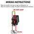 mxuteuk 5pcs Mini Rocker Switch Illuminated Snap-in DPST Toggle Power ON-Off Switch, 4 Pin Red Light