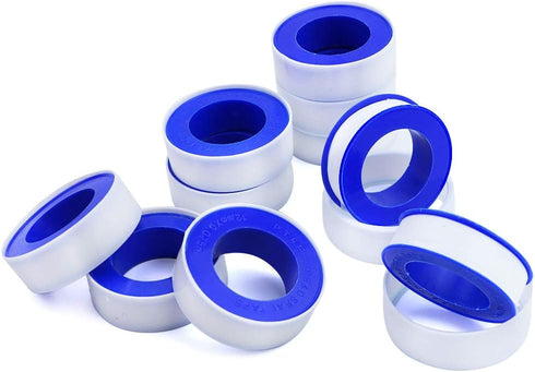 30 Pieces 1/2 Inch Teflon Tape, Industrial Thread Seal Tapes for Plumbing, Waterproof Seal Tape (1/2 x 394 Inch)