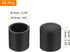 76Pcs 12mm (4/9 Inch) uxcell Chair Leg Caps, Fit OD Non-Marking PVC Chair Leg Tips Non-Slip Chair Leg Floor Protectors