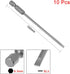 uxcell 10 Pcs 3mm Slotted Tip Magnetic Flat Head Screwdriver Bits, 1/4 Inch Hex Shank 4-inch Length S2 Power Tool by uxcell