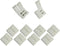 10 Pcs Strip to Strip Unwired Gapless Solderless Snap Down 2 Pin Connector for 10mm Wide 5050 2835 5630 LED Strips