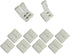 10 Pcs Strip to Strip Unwired Gapless Solderless Snap Down 2 Pin Connector for 10mm Wide 5050 2835 5630 LED Strips