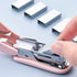 Pink Color Mini Stapler with Staples,Small Cute Stapler for Desk,Gift for Student or Office Use (Pink) by Knamoda