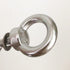 M8 Stainless Steel Shoulder Eye Bolt, 4 Pack Heavy Duty 5/16" Screw Bolt Accessories with Nuts and Washer (50mm Thread)