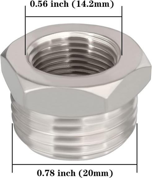 Nickel Plated Brass Reducer Faucet Adapter G 1/2 Male to 3/8 Female Compression Hose Fitting Water Supply Line Adapter for Kitchen Bathroom Plumbing Pipe Connector 4PCS by Fitvell