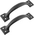 20 Pcs Black 5.5 Inch Barn Door Handles Vintage Gate Handles, Cabinet Handle Pulls Large Gate Pulls for Kitchen Cupboard Furniture Drawer Cabinet Hardware