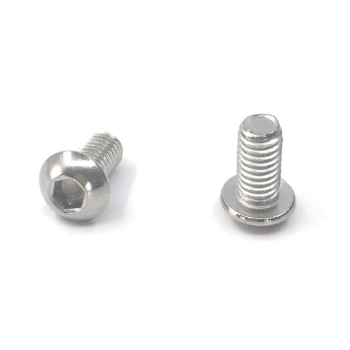 M6-1.00 x 12mm Button Head Hex Socket Cap Screws - 50PCS, Allen Socket Drive, 304 Stainless Steel