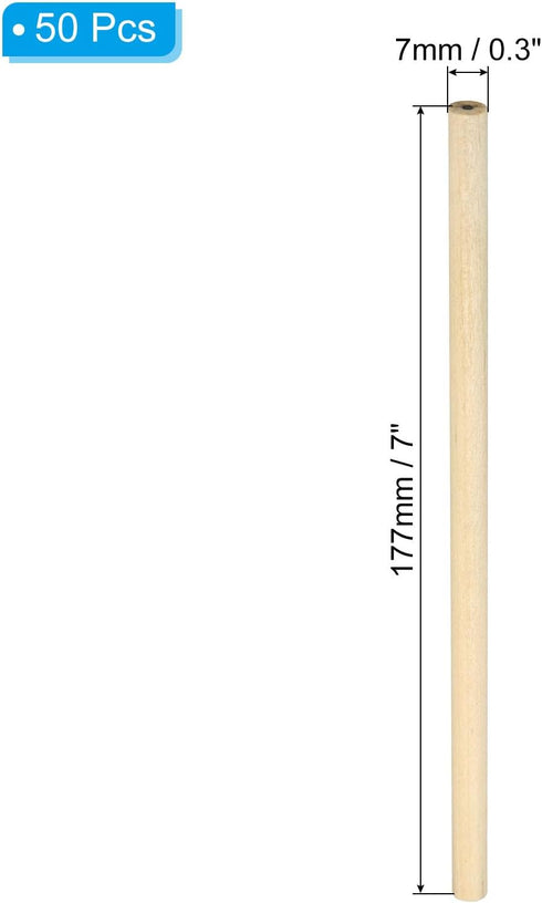 PATIKIL Brown Round Pencils, 50 Pack HB Graphite Pencils for Classroom and Office