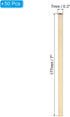 PATIKIL Brown Round Pencils, 50 Pack HB Graphite Pencils for Classroom and Office