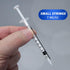 20 Pack 1ml Syringe with Cap - 1cc Plastic Small Syringes Non-Sterile, No Needle