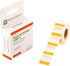 Restaurantware RW Smart 1 Inch x 1 Inch Food Rotation Labels, 500 Dissolvable Premium Trilingual Orange Paper Labels